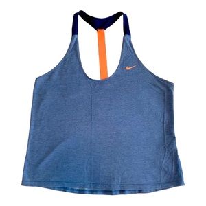 Nike Dri Fit Women’s Medium Blue Sleeveless Racerback Athletic Tank Top